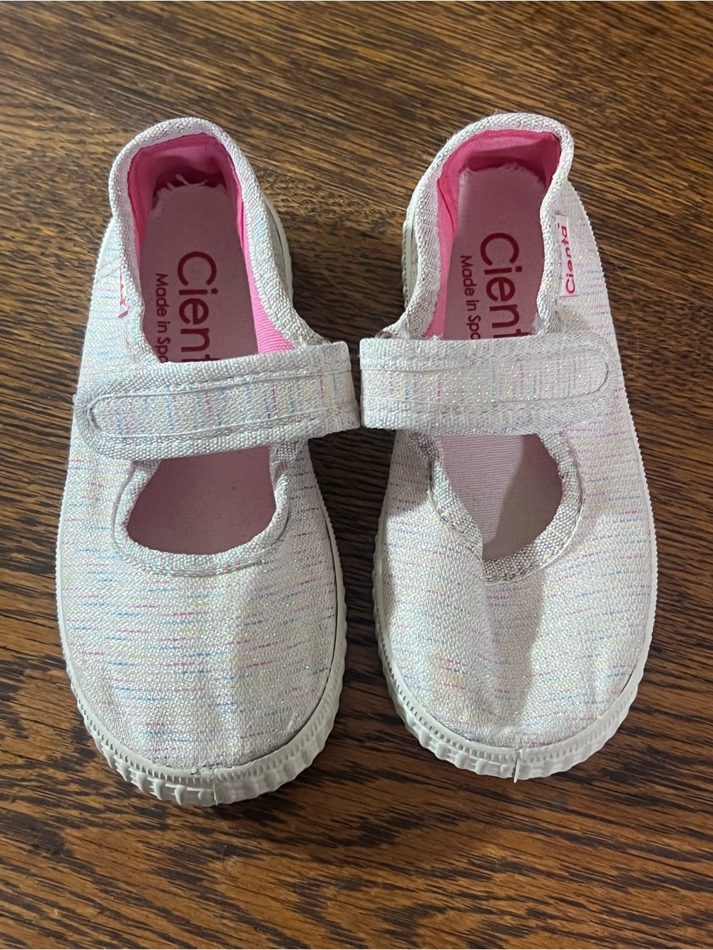 Cienta Girls' Sparkle Mary Jane Shoes in Light Pink • size 24